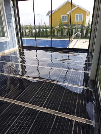 Parke altı ısıtma sistemi- Kış bahçesi zemin ısıtma. Silivri /İstanbul 