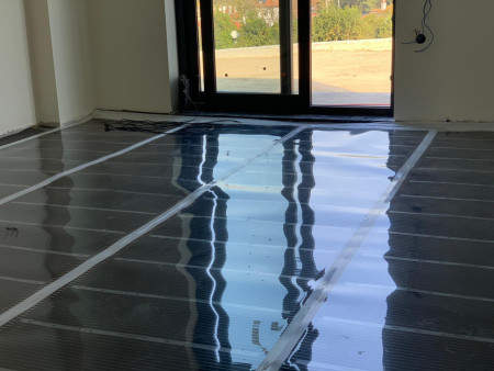 Parke altı ısıtma sistemi (Bodrum/Muğla) Elektrikli yerden ısıtma