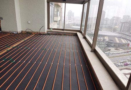 Kablolu yerden ısıtma -Elektrikli yerden ısıtma (Park Mavera sitesi,İstanbul) Heatus ısıtma kablosu