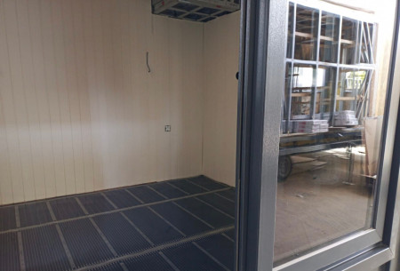Tiny house ısıtma - Parke altı ısıtma uygulaması (İstanbul) 