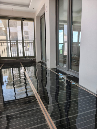 Kapalı balkon ısıtma - parke altı ısıtma ( Tema İstanbul,Halkalı) 