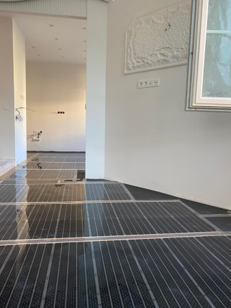 Parke altı ısıtma (Göktürk,Kemerburgaz) Villa elektrikli yerden ısıtma uygulaması 1 günde tamamlanmıştır.