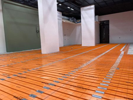 Elektrikli kablolu yerden ısıtma (Ataşehir / İstanbul) Mağaza ısıtma