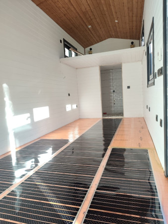 Tiny house ısıtma - Parke altı ısıtma sistemi (Çatalca/İstanbul) ALB Tiny house 