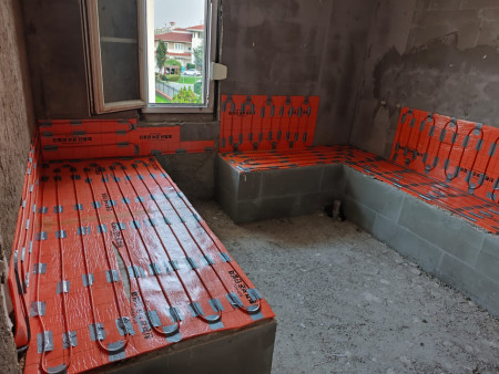 Hamam ısıtma -Heatus ısıtma kablosu (Kalyon Marina villaları,İstanbul)
