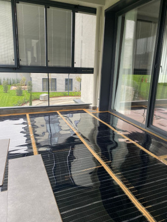 Elektrikli yerden ısıtma - Tema İstanbul Halkalı / Parke altı ısıtma uygulaması