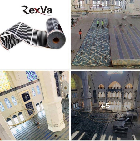 Rexva karbon filmle Çamlıca Camii yerden ısıtma uygulaması 