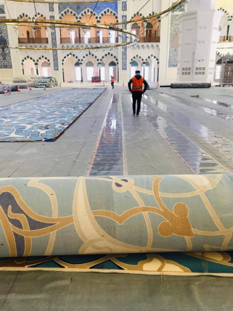 Rexva karbon ısıtıcı filmle Cami yerden ısıtma uygulaması