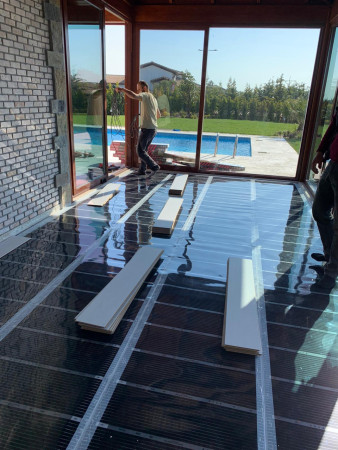 Büyükçekmece - Kış bahçesi yerden ısıtma (Park Village İstanbul) elektrikli yerden ısıtma