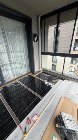 Balkon parke altı ısıtma,Tema İstanbul Halkalı